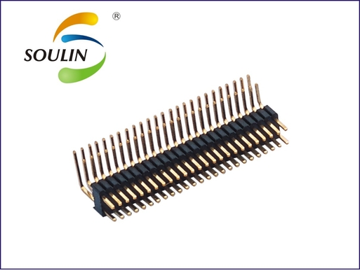 2.54 mm pin header dual row right angle customized waterproof shenzhen factory pin header