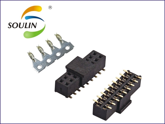 2.0mm pitch female header dual row SMT H4.0 plastic waterproof with cap without column