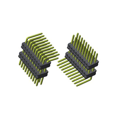 2.54 mm pin header dual row right angle customized waterproof shenzhen factory pin header