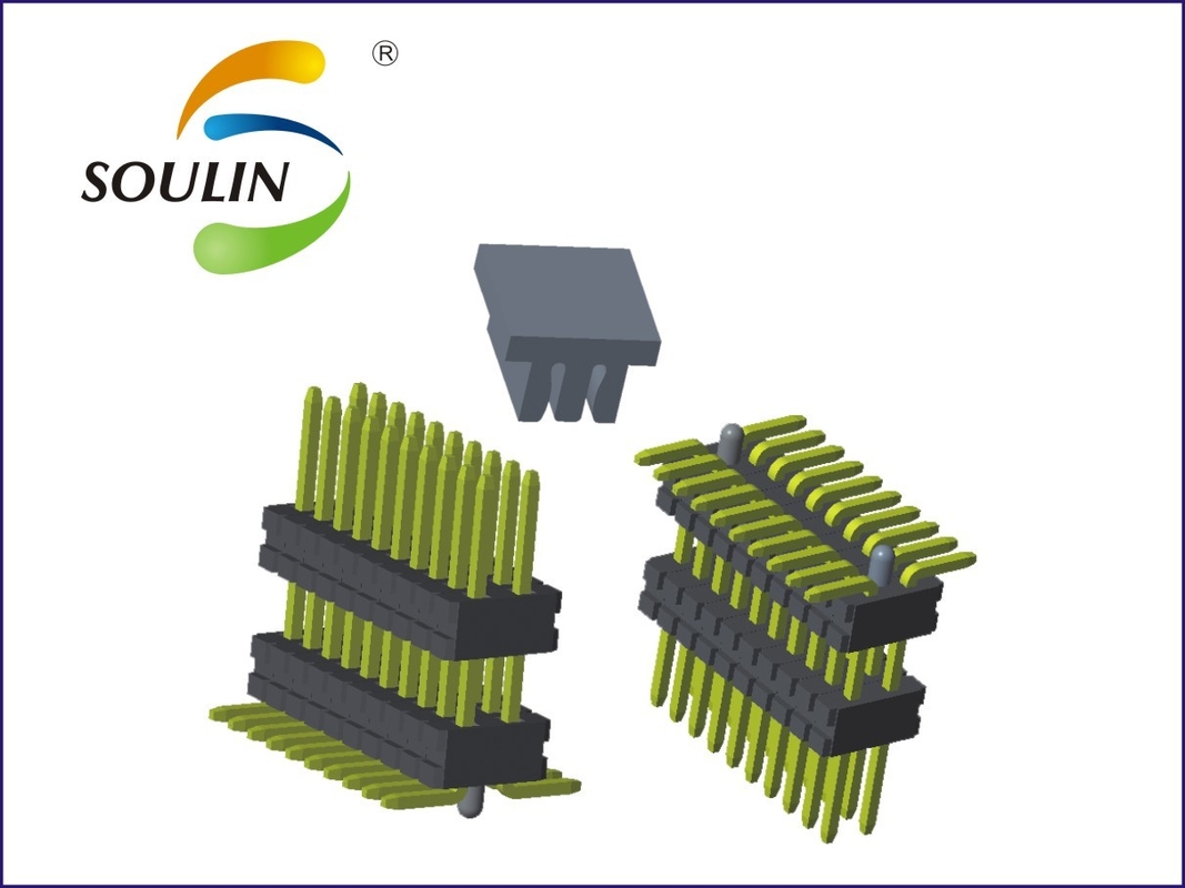 U Type Connector SMT Male Female Header Pins 1.27mm Dual Row