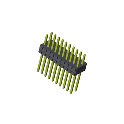 PA9T 2.0mm Pitch Circuit Board Pin Connectors Dual Row Straight