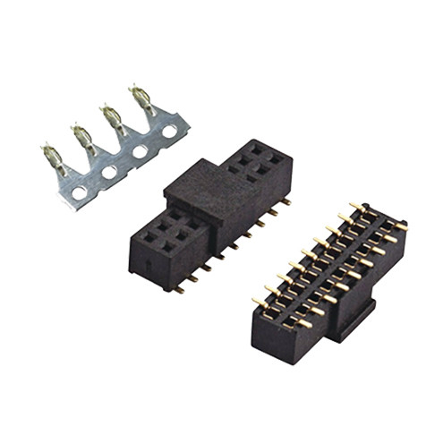 2.0mm pitch female header dual row SMT H4.0 plastic waterproof with cap without column